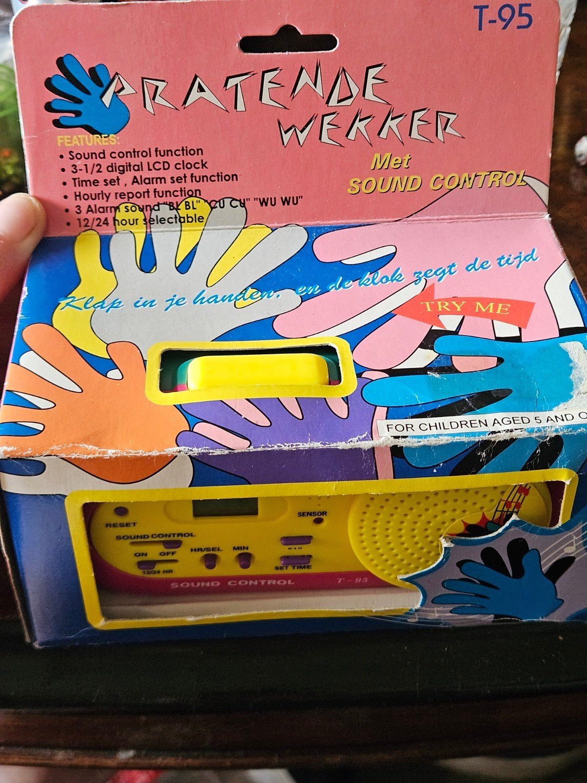 Vintage Pratende Wekker uit 1990 - Werkt Perfect!, Ophalen of Verzenden, N, T, V
