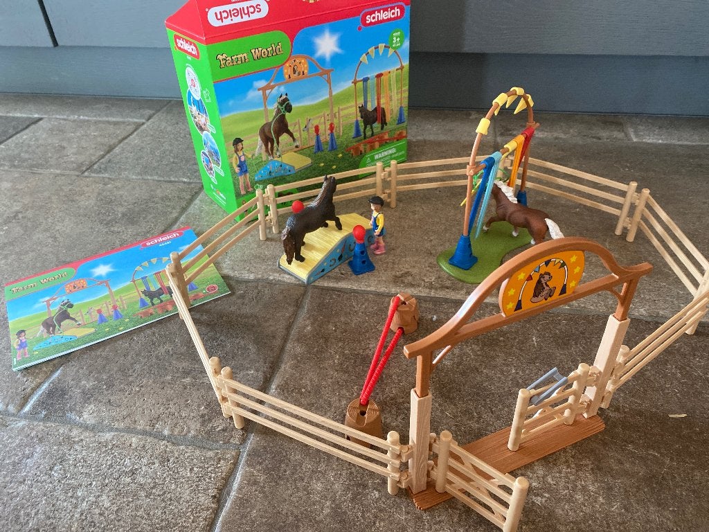 Schleich farm World horse Agility set 42481, Ophalen of Verzenden, Zo goed als nieuw