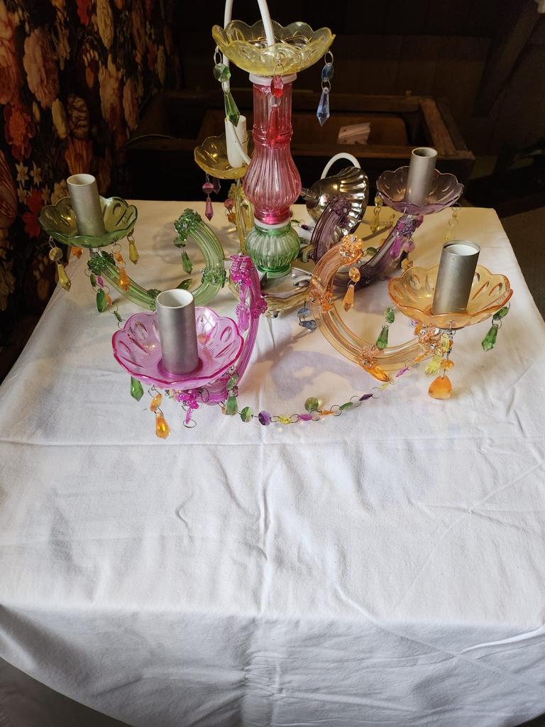 Kroonluchter kinderkamer, Huis en Inrichting, Lampen | Kroonluchters, Ophalen of Verzenden, Gebruikt, Kunststof