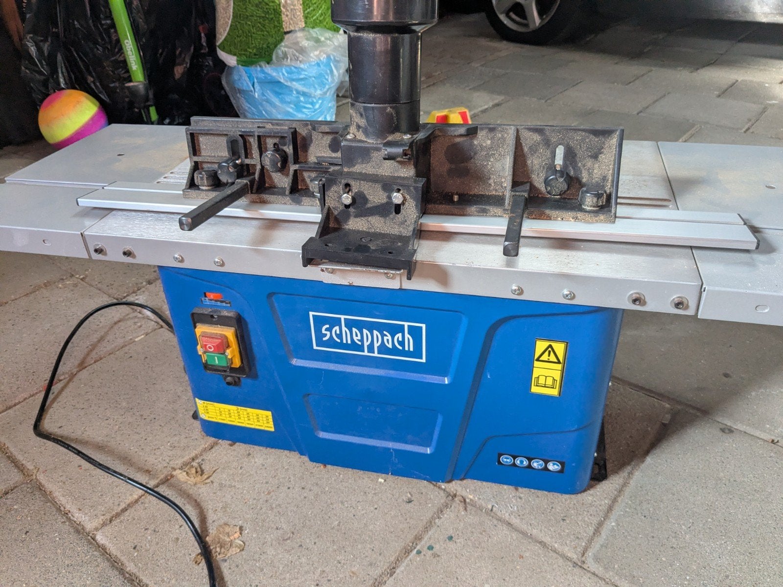Scheppach HF50 Bovenfreesmachine - Tafelmodel, Doe-het-zelf en Verbouw, Ophalen, Gebruikt, Scheppach, Bovenfrees