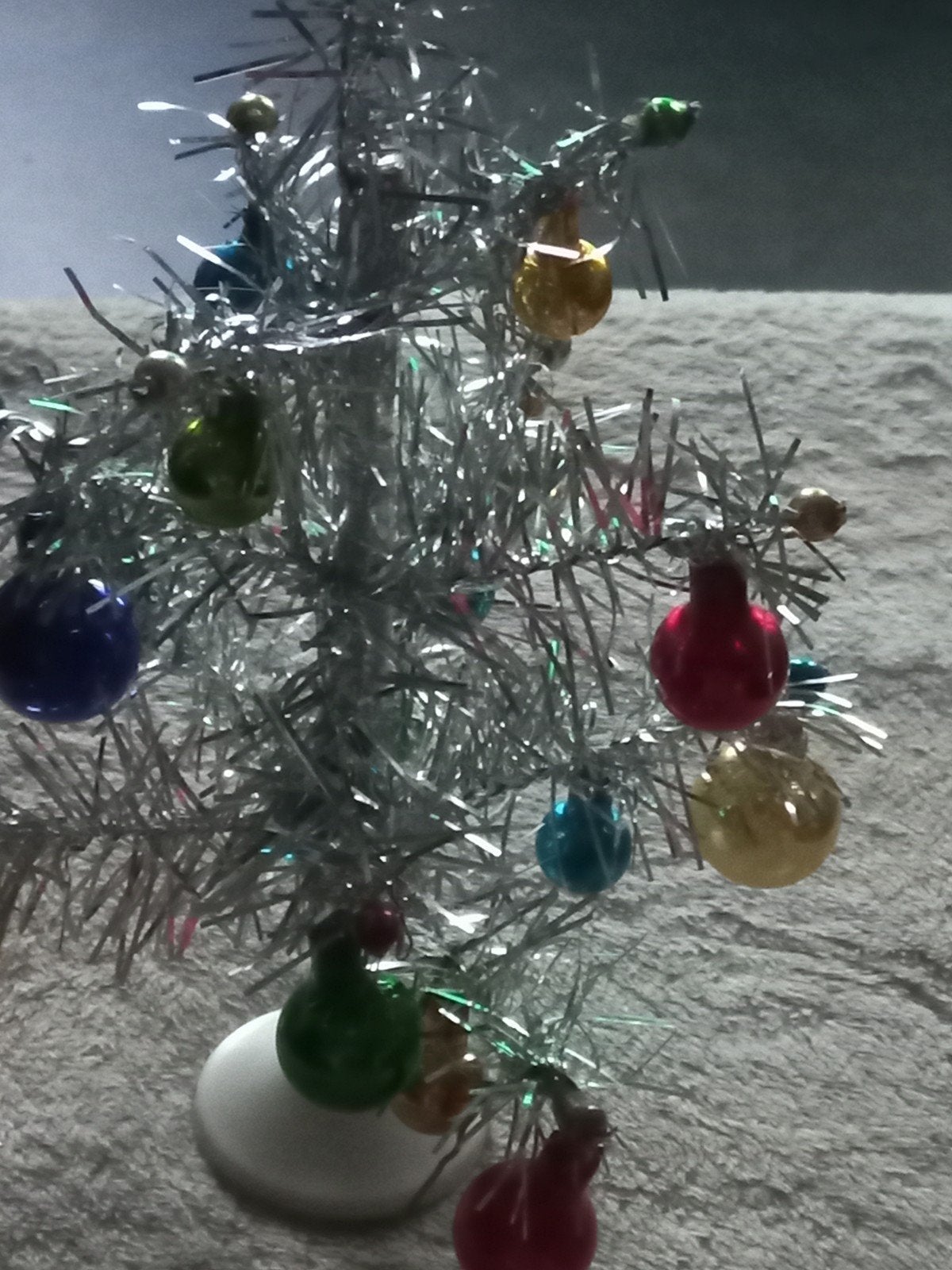 Retro Vintage kerstboom  met glaskralen uiteinde, Diversen, Ophalen of Verzenden