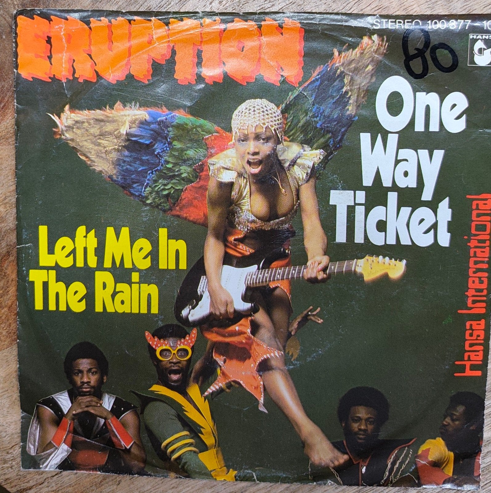 Eruption - One Way Ticket / Left Me In The Rain Vinyl Single, Gebruikt, 7 inch, Ophalen of Verzenden, EP