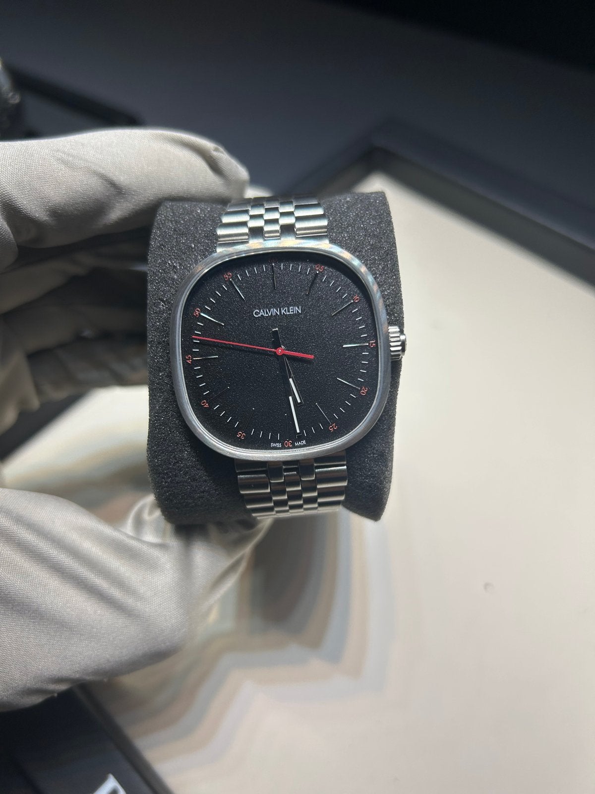 Calvin Klein Polshorloge Squarely K9Q12131, Overige merken, Staal, Polshorloge, Nieuw