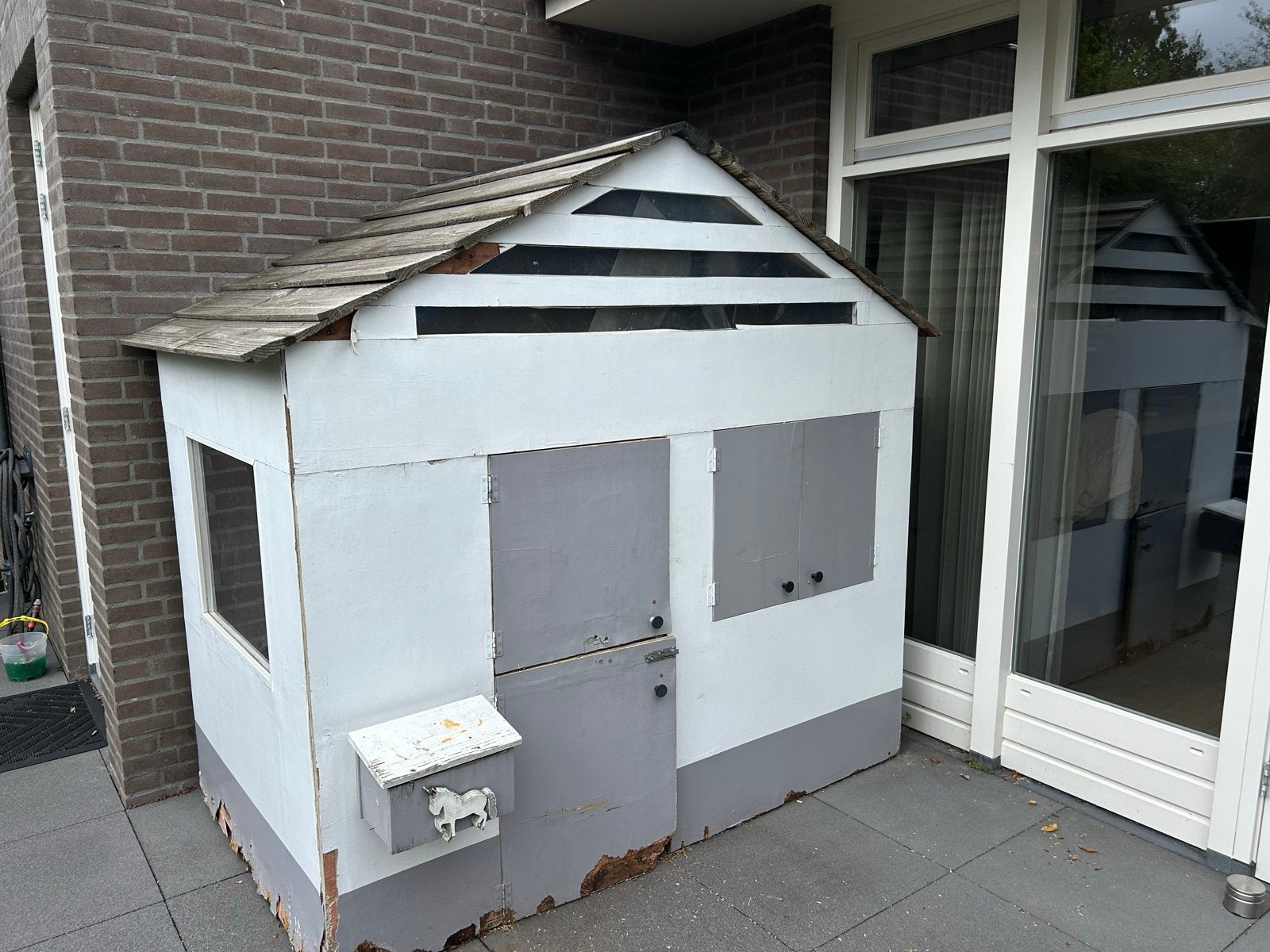 Houten speelhuisje voor kinderen - opknapper, Ophalen, Gebruikt, Hout