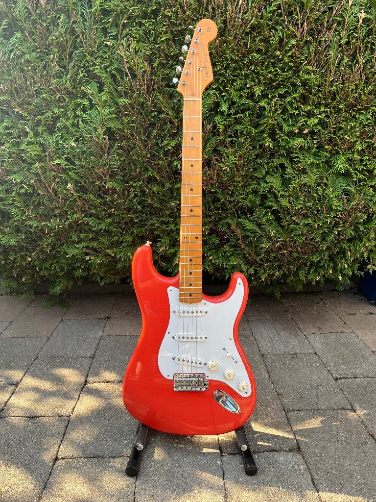 Fender Stratocaster Classic '50s fiesta red., Muziek en Instrumenten, Snaarinstrumenten | Gitaren | Elektrisch, Ophalen, Gebruikt