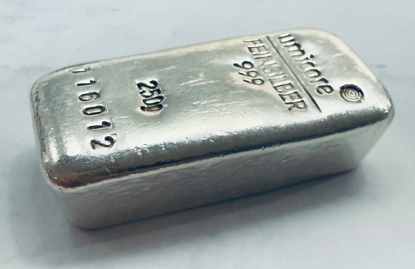 250 gram zilverbaartje Umicore / LBMA / 999 Zilver, Postzegels en Munten, Ophalen of Verzenden, Zilver
