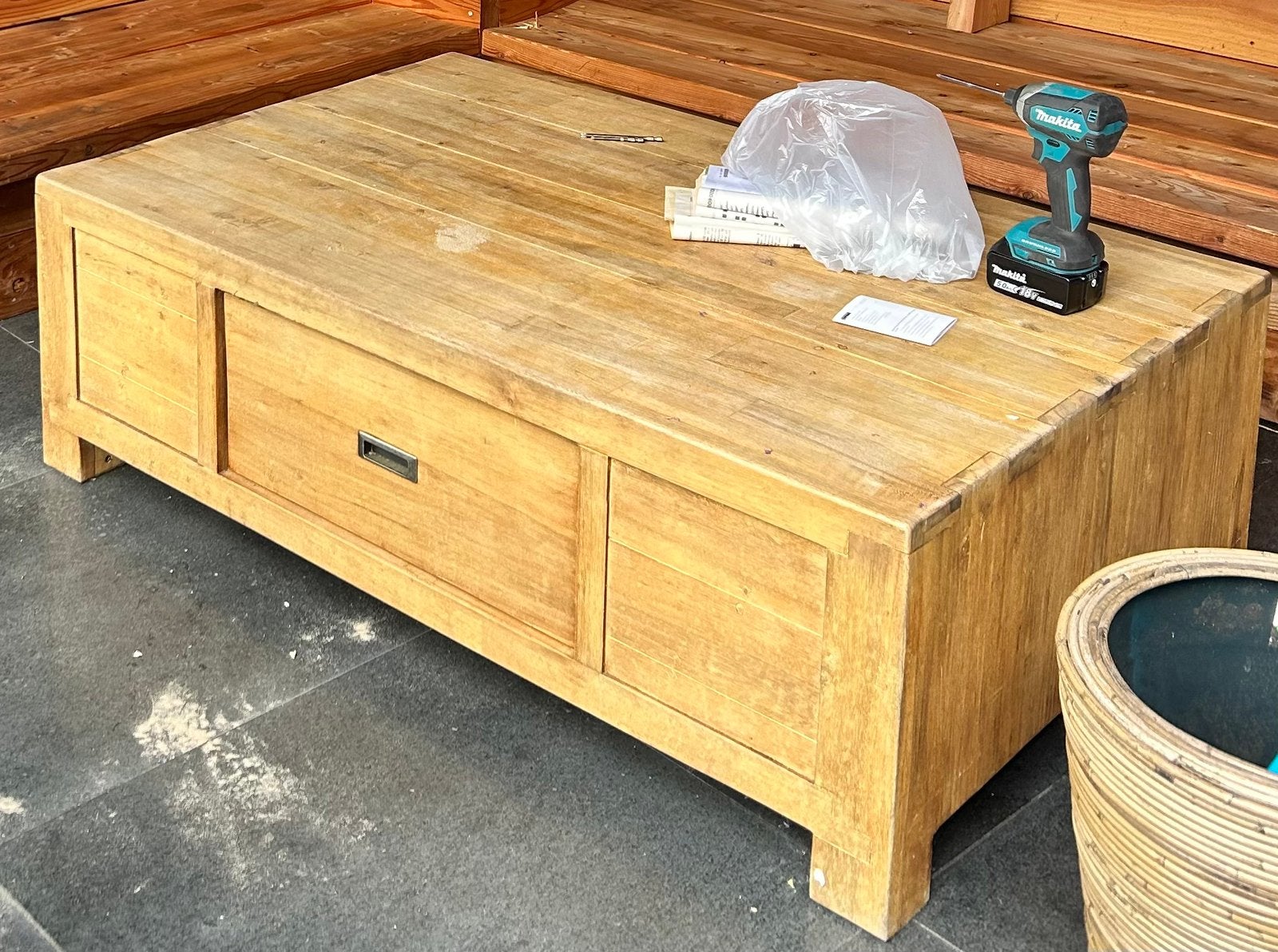 Acacia salontafel, Ophalen, 50 tot 100 cm, 150 tot 200 cm, Minder dan 50 cm