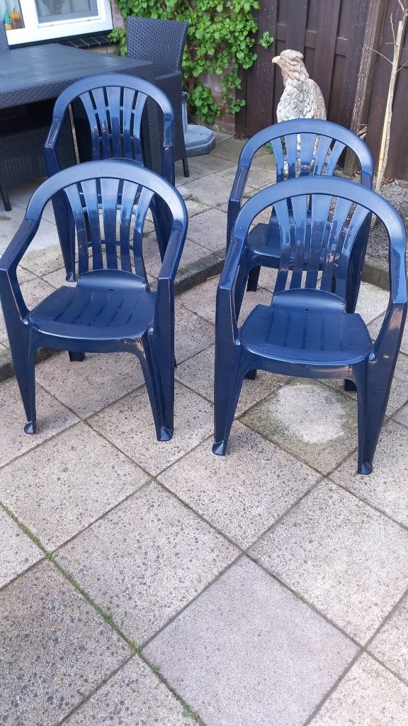 Jardin stapelstoel, Ophalen, Gebruikt, Kunststof, Stapelbaar