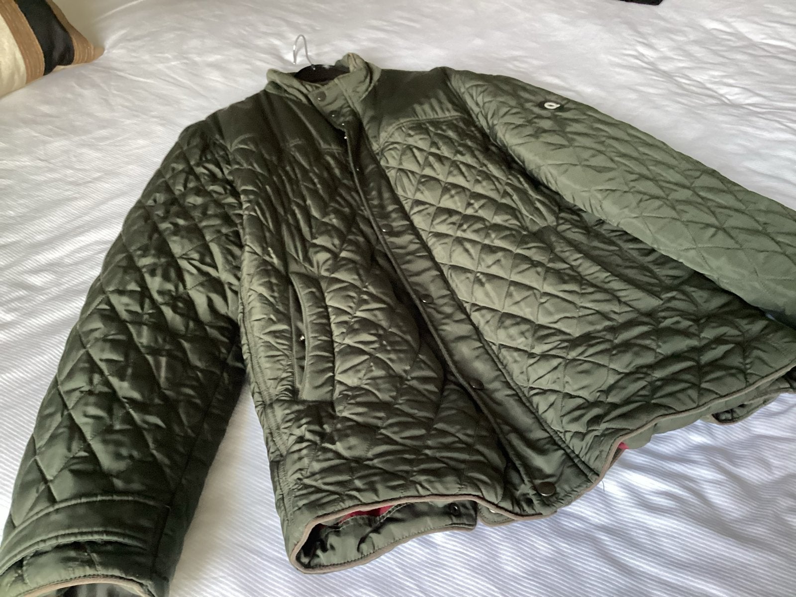 ReQLaim doorgestikte jas - Maat 60, Ophalen, Zo goed als nieuw, Maat 56/58 (XL), Groen
