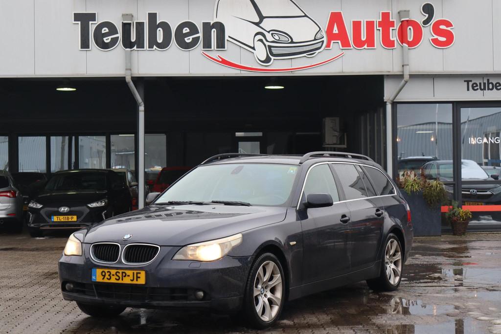 BMW 5-serie Touring 520d Corporate Airco, Cruise control, Li, Auto's, Automaat, Zwart, 4 cilinders, 150 pk