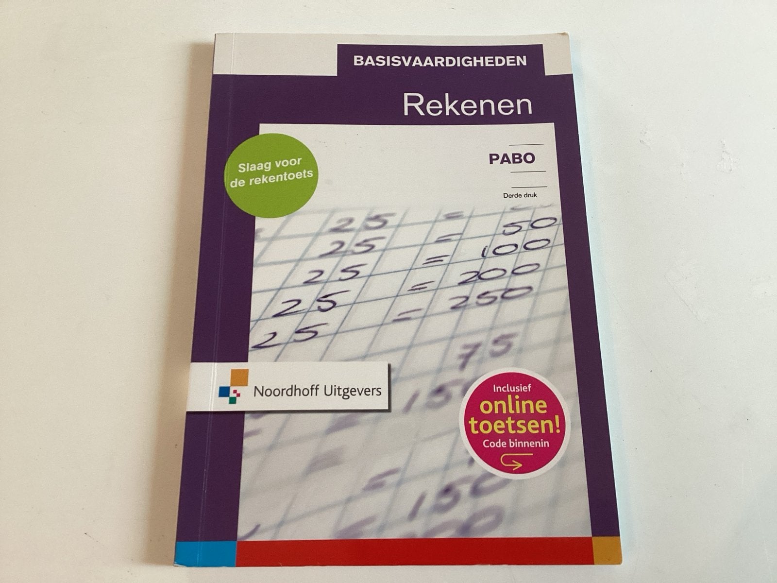 Basisvaardigheden Rekenen PABO - Noordhoff Uitgevers, Boeken, Ophalen of Verzenden, Zo goed als nieuw, Overige niveaus, Overige vakken
