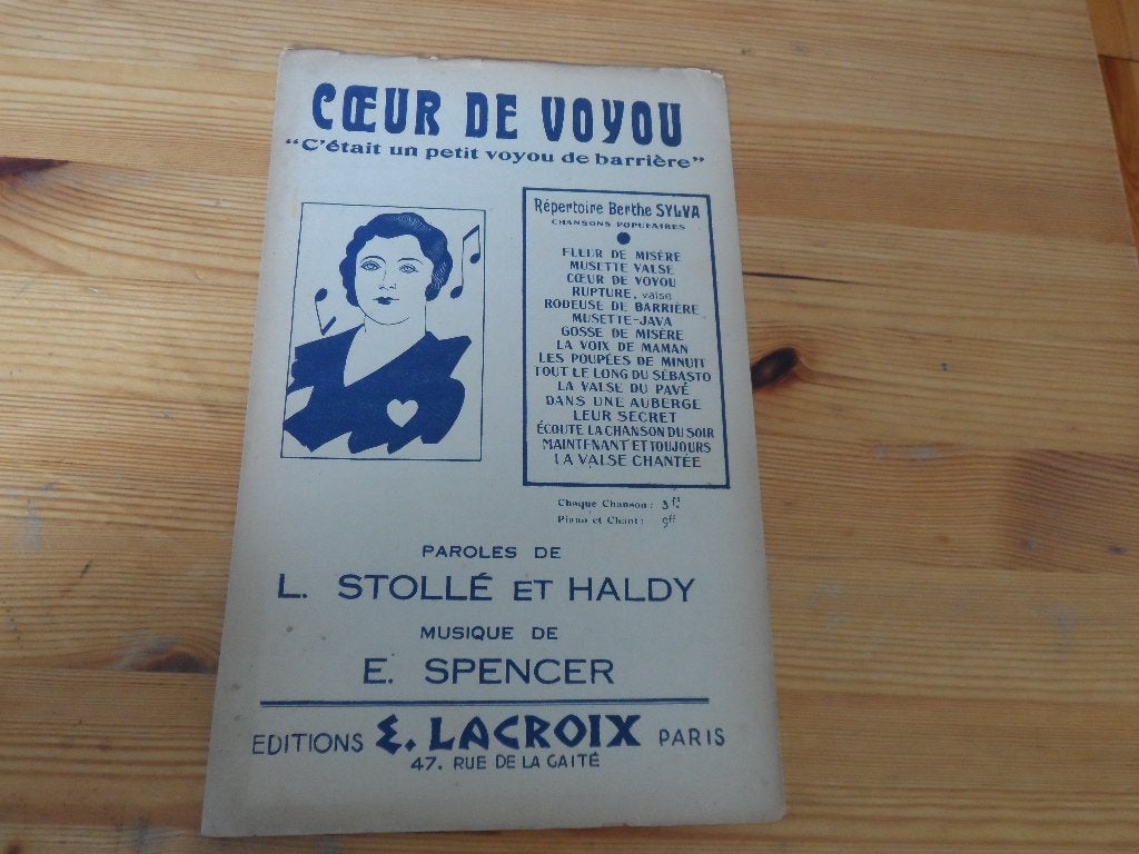 Coeur de voyou - e. Spencer, Gitaar, Gebruikt, Ophalen of Verzenden, Artiest of Componist