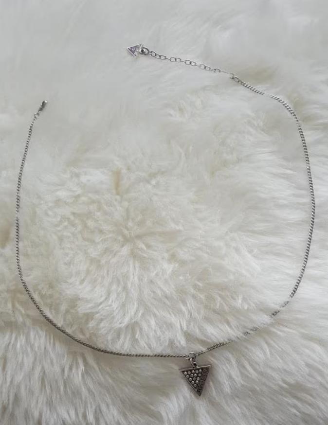 Guess sieraden set oorbellen + ketting, Ophalen of Verzenden, Nieuw, Zilver, Overige materialen