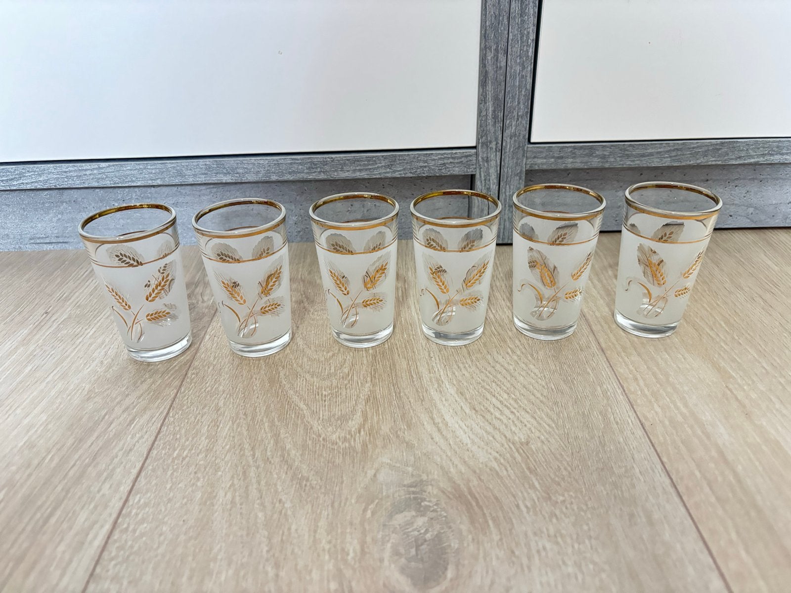 Libbey Golden Foliage Shotglas - Frosted met Gouden Tarwe, Ophalen
