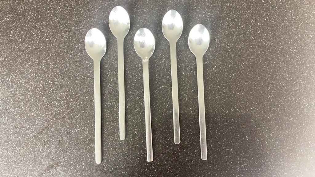 5 lange dessertlepels sorbetlepels lepels, Antiek en Kunst, Ophalen of Verzenden