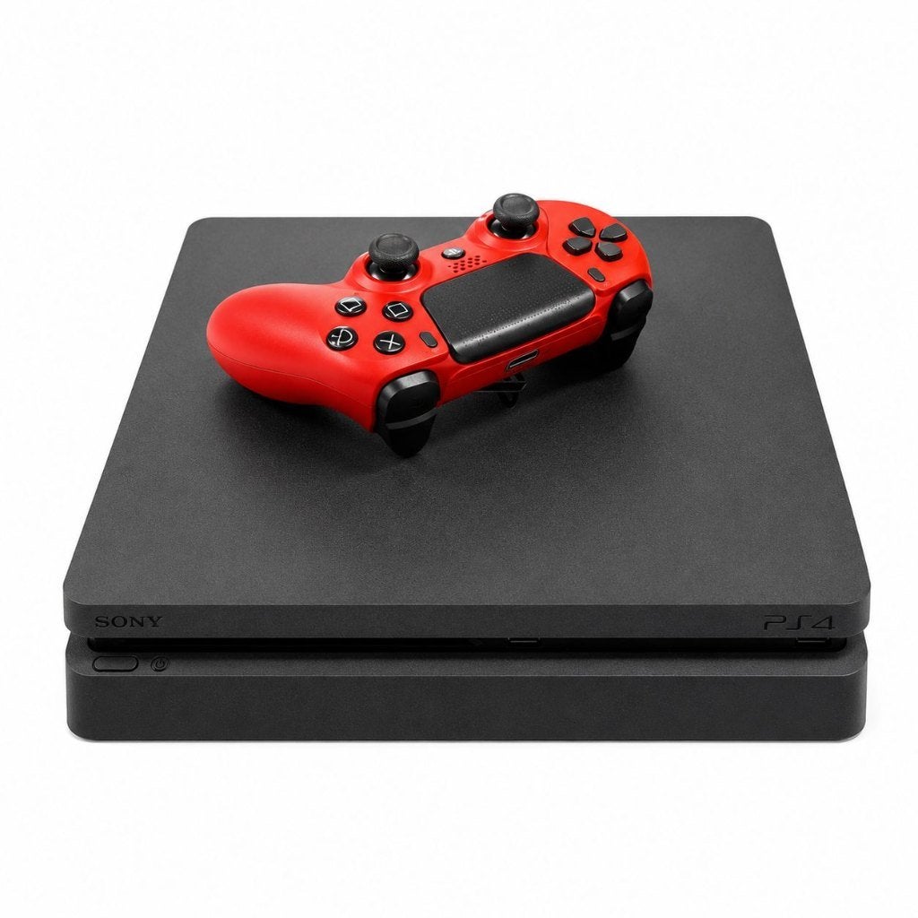 PlayStation 4 Slim 1TB met Rode Controller | Nette Staat |
