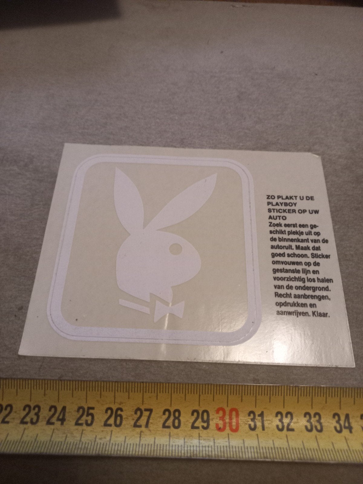 Playboy sticker voor auto - origineel en ongebruikt, Verzamelen, Stickers, Ophalen of Verzenden