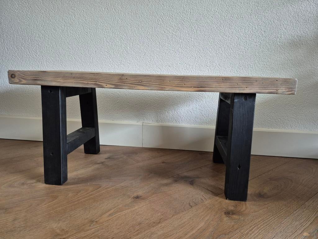 Robuust handgemaakt bankje van gerecycled hout nr1, Ophalen, Bruin, Nieuw, Rustiek, Industrieel, Gerecycled