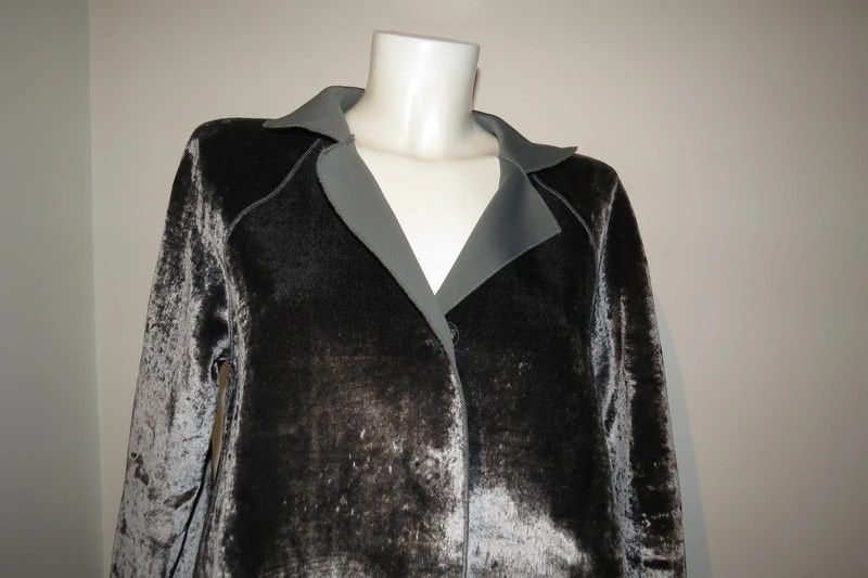 Annette Gortz velvet velourse look jasje soft shell binnen M, Maat 38/40 (M), Verzenden, Annette Görtz, Jasje