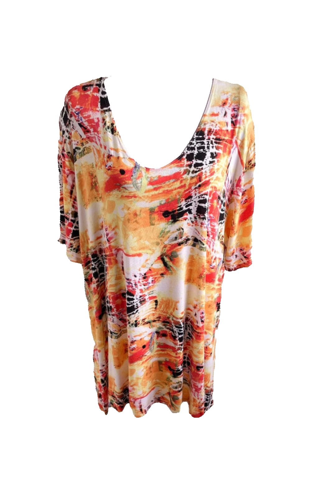 Mooi t-shirt van Magna 52, Kleding | Dames, Grote Maten, Meerkleurig, Zo goed als nieuw, Sales@curvyfashionplaza.com, Baarsjesweg 227-hs 1058 AA Amsterdam