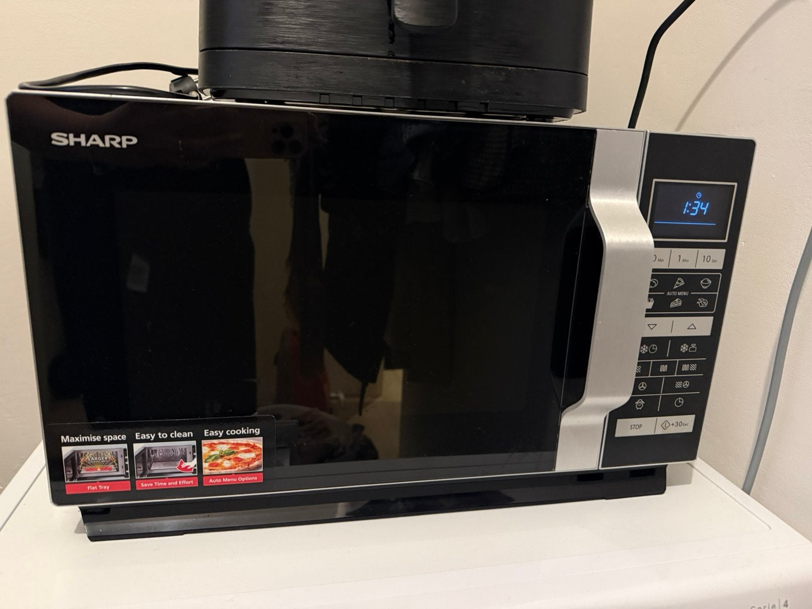 Sharp combimagnetron, Witgoed en Apparatuur, Ophalen, Combimagnetron, Grill, Zo goed als nieuw