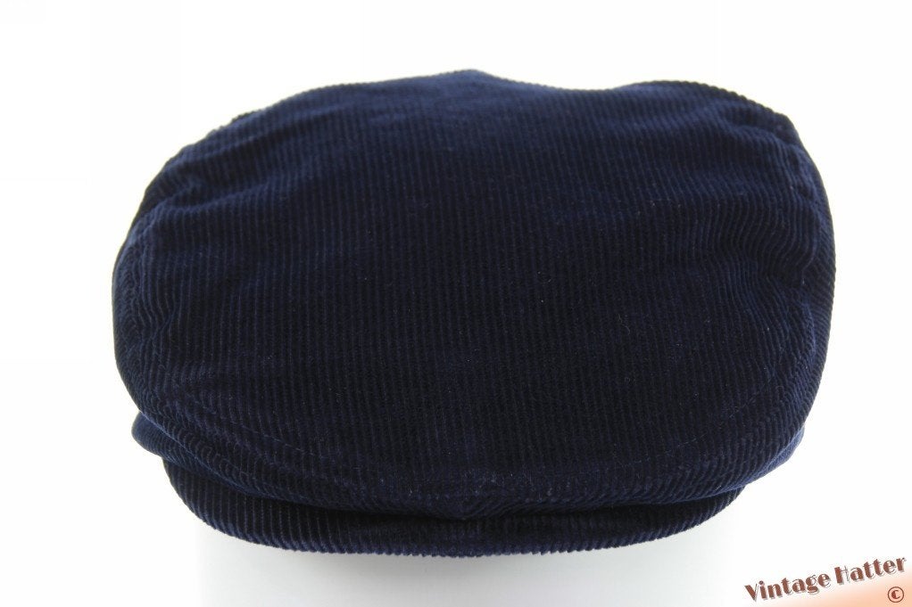 Vintage platte pet Pringle Golf donkerblauw ribfluweel 53-58, Kleding | Heren, Pringle Golf, One size fits all, Ophalen of Verzenden