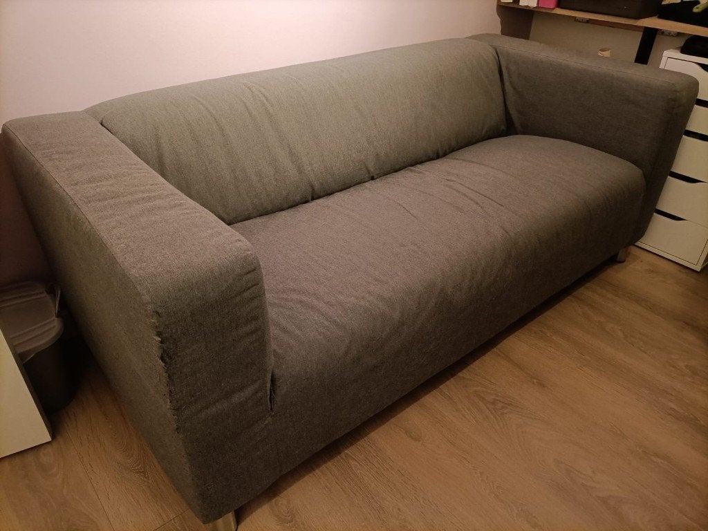 Gratis Klippan bank 2 persoons, Ophalen, Gebruikt, 150 tot 200 cm, Tweepersoons