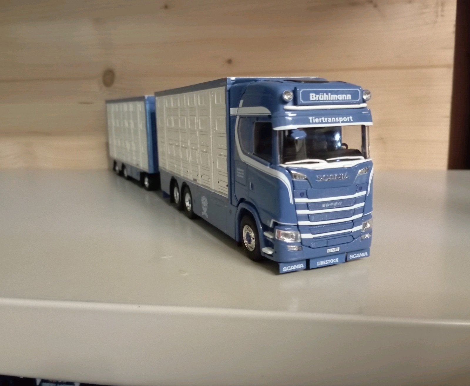 Scania S Brühlmann combinatie Tekno, Ophalen of Verzenden, Nieuw, Bus of Vrachtwagen, Tekno