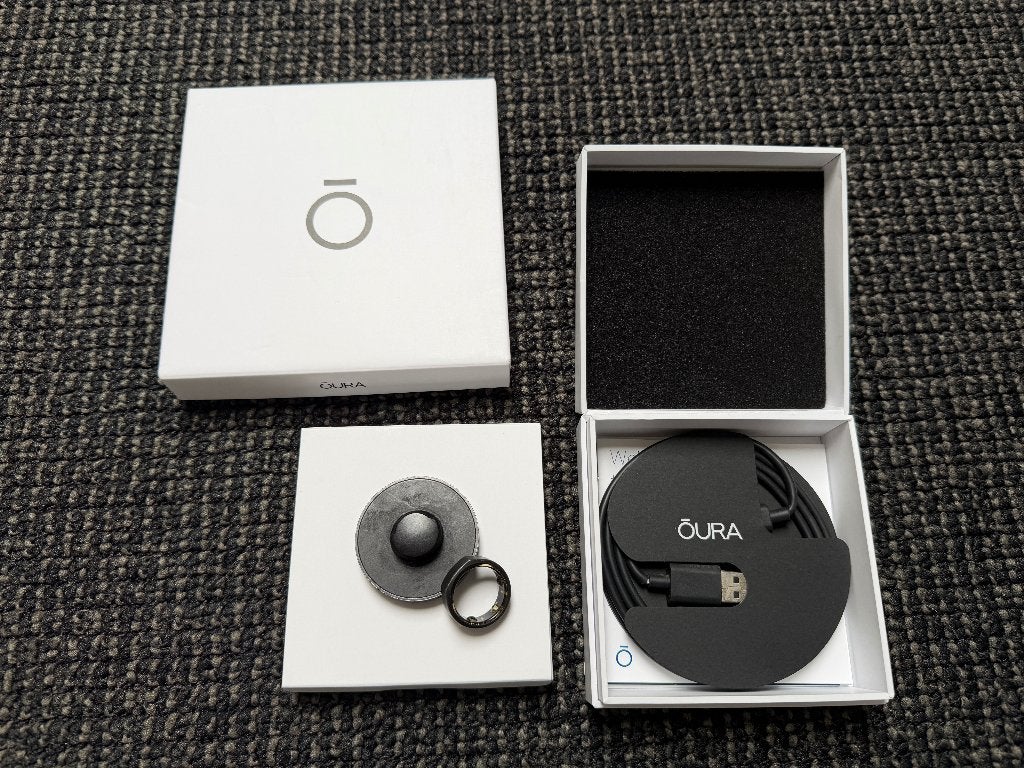 Oura ring gen 3 Heritage stealth size 10, Gebruikt, Zwart, Oura ring, Ophalen of Verzenden