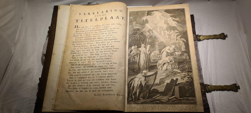 Antieke statenbijbel Nicolaas Goetzee 1748, Ophalen of Verzenden