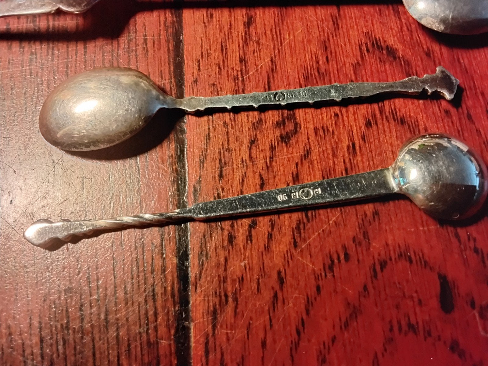 Mooie oude lepeltjes gemerkt, Antiek en Kunst, Antiek | Goud en Zilver, Ophalen of Verzenden