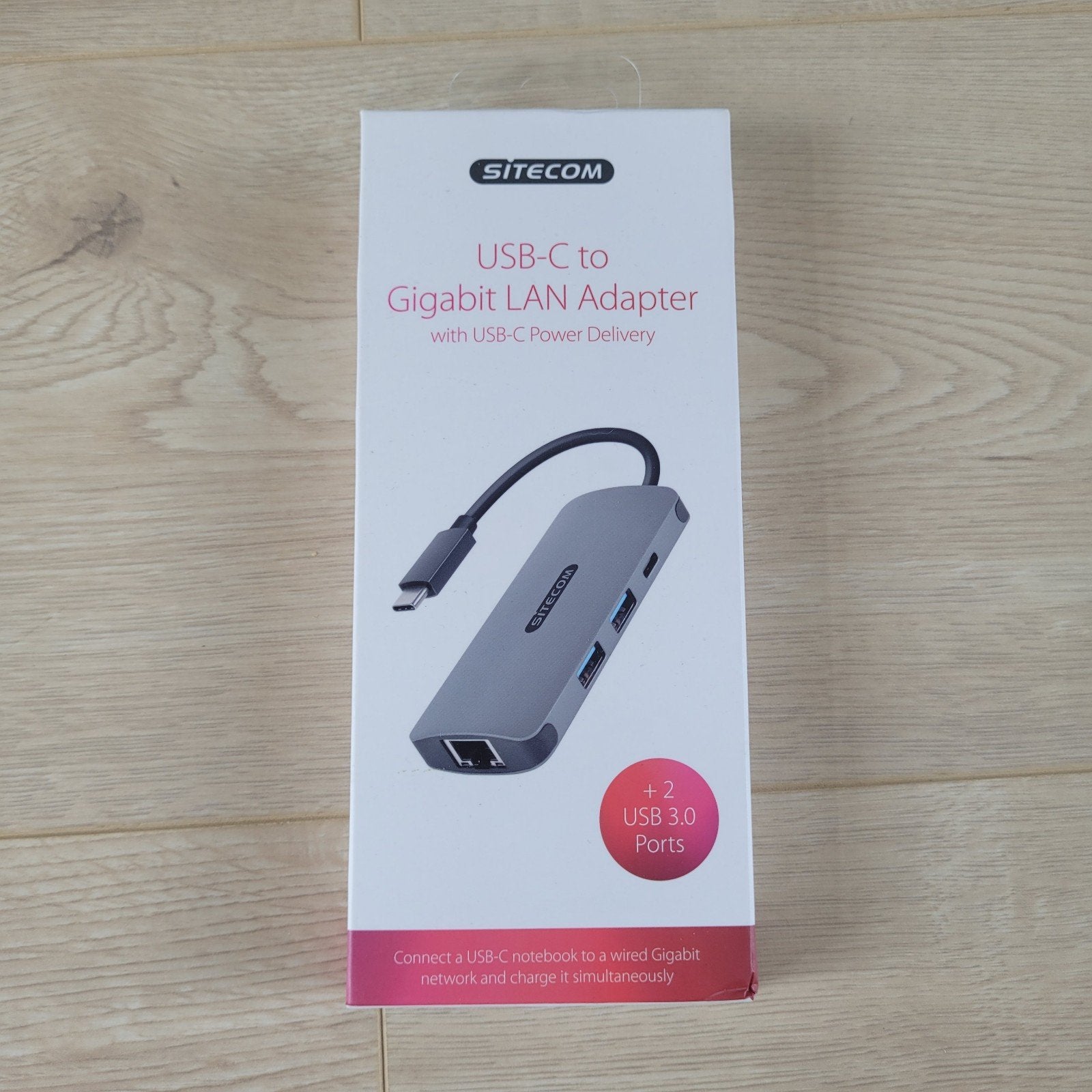 Usb C naar Ethernet, 2x usb A, usb c - Sitecom CN-378, Computers en Software, Netwerk switches, Ophalen of Verzenden, Nieuw