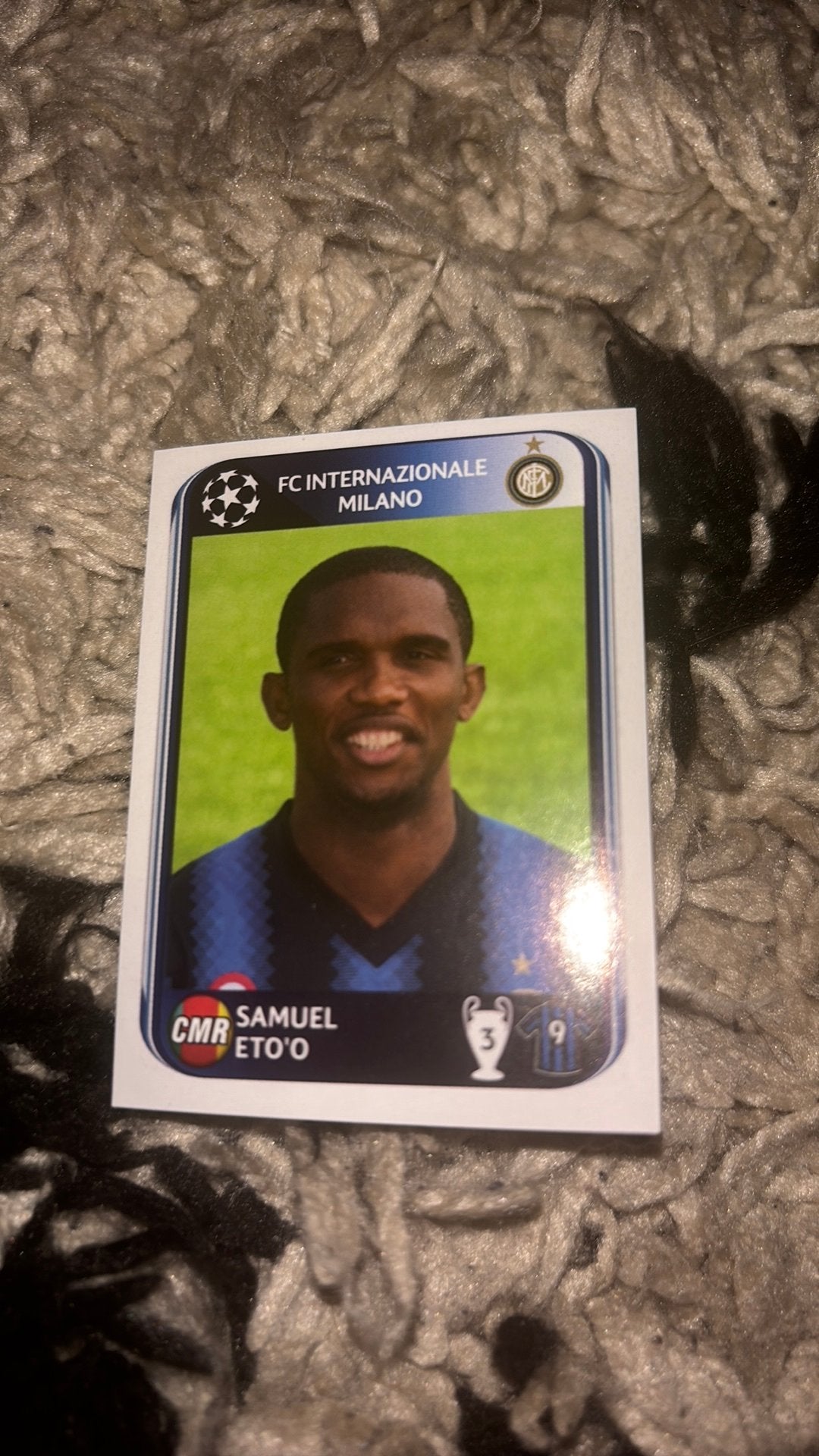 Panini voetbalplaatje 2010-2011 eto’o, Ophalen of Verzenden, Zo goed als nieuw, Buitenlandse clubs, Poster, Plaatje of Sticker