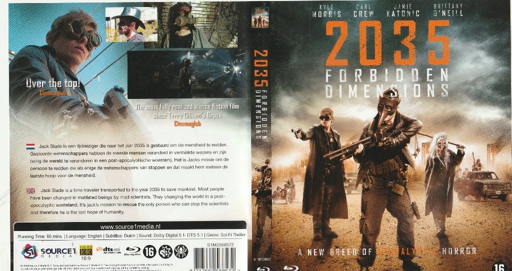 2035 forbidden dimensions blu ray ( ned. Ondert.), Cd's en Dvd's, Vanaf 16 jaar, Film, Actie, Engels