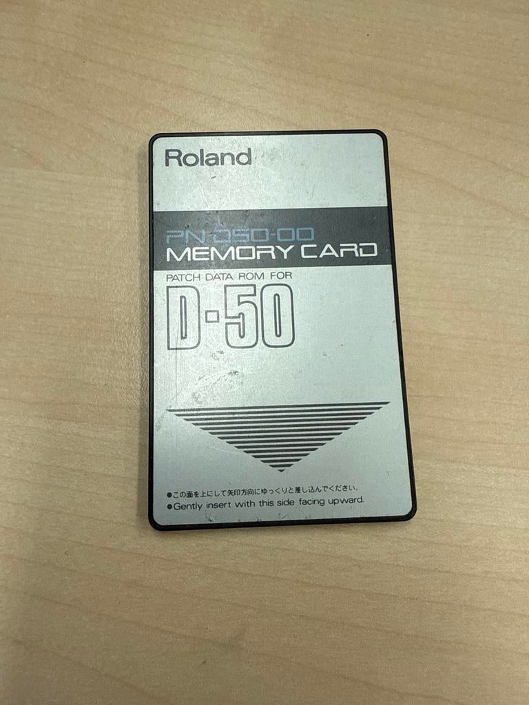 Roland D-50 Memory Card PN-D50-00 - Patch Data ROM, Muziek en Instrumenten, Ophalen of Verzenden, Gebruikt, Keyboard of Synthesizer