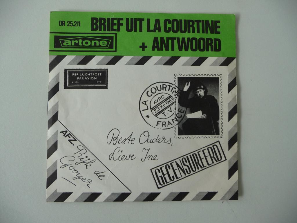 single RIJK DE GOOYER - BRIEF UIT LA COURTINE - ARTONE REC., Cd's en Dvd's, Vinyl Singles, Gebruikt, 7 inch, Single, Ophalen of Verzenden