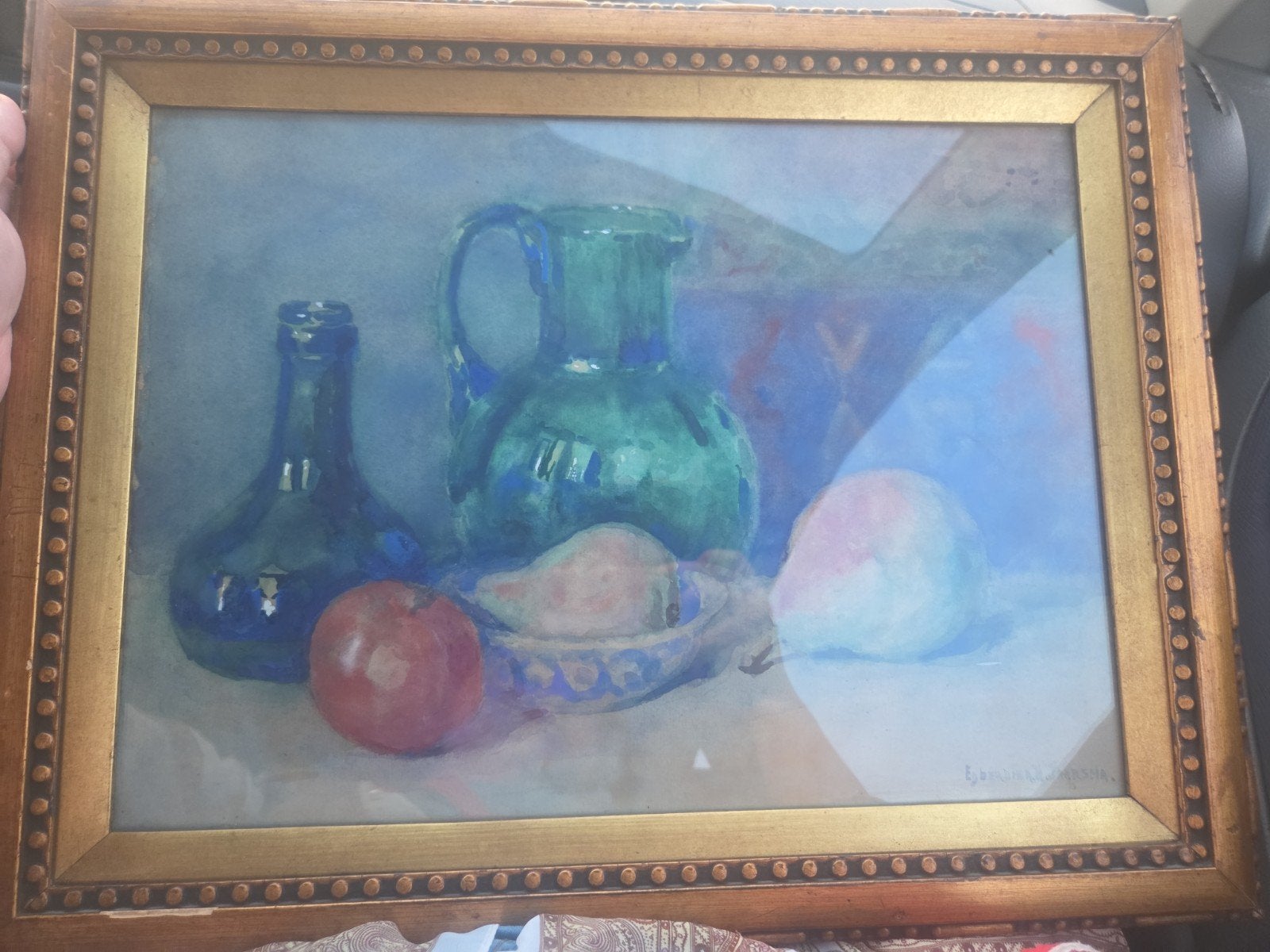 Brocante stilleven van Friese schilderes, Antiek en Kunst, Ophalen of Verzenden