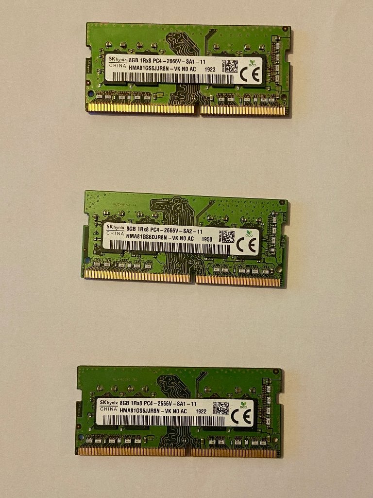 8GB DDR4 2666V geheugen, Gebruikt, DDR4, 8 GB, Ophalen of Verzenden