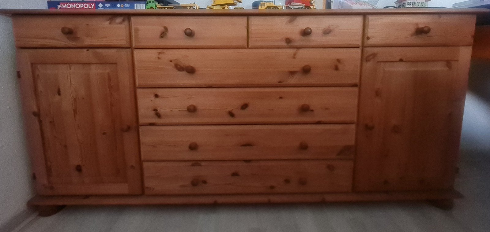 Grenen dressoir opbergkast, Ophalen, Gebruikt, Met deur(en), 150 tot 200 cm