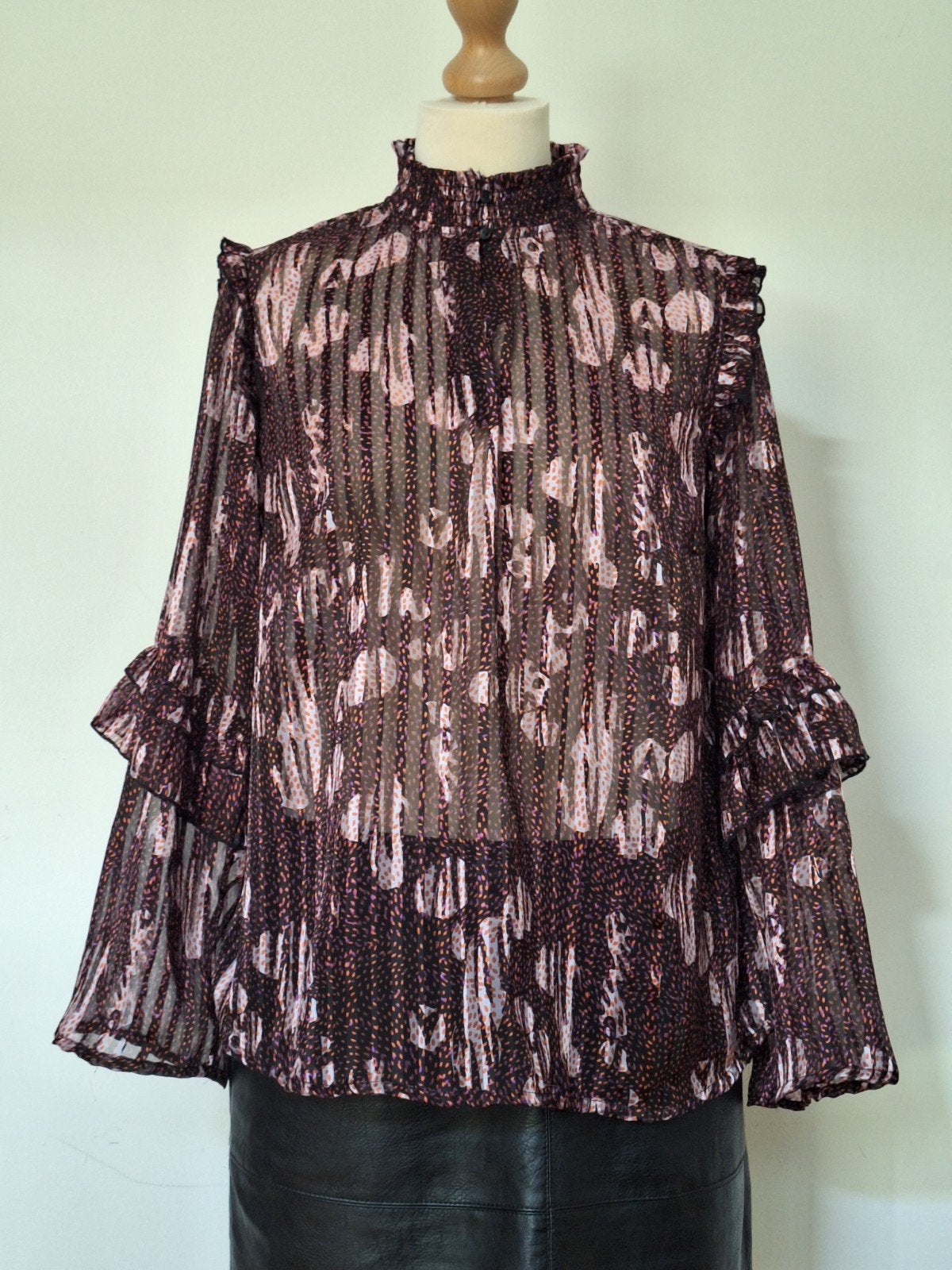 Blouse van DIDI, Kleding | Dames, Blouses en Tunieken, Paars, Maat 42/44 (L), Didi, Ophalen of Verzenden