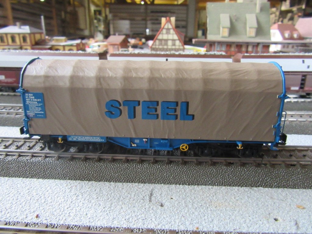 MARKLIN OBB STAALROLLEN VERVOER, Wisselstroom, Wagon, Ophalen of Verzenden, Zo goed als nieuw
