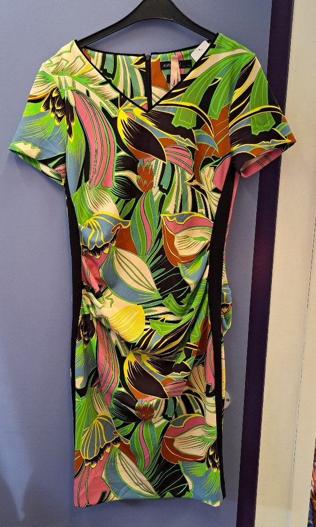 Marc Cain jurk met zomerse bloemenprint marccain mt M 49377, Maat 38/40 (M), ., Marccain, Ophalen of Verzenden