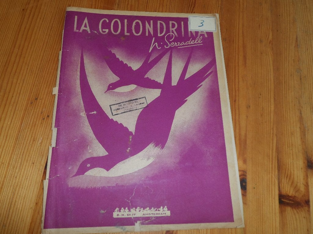 La golondrina - de zwaluw - serradell, Muziek en Instrumenten, Gebruikt, Gitaar, Ophalen of Verzenden, Artiest of Componist