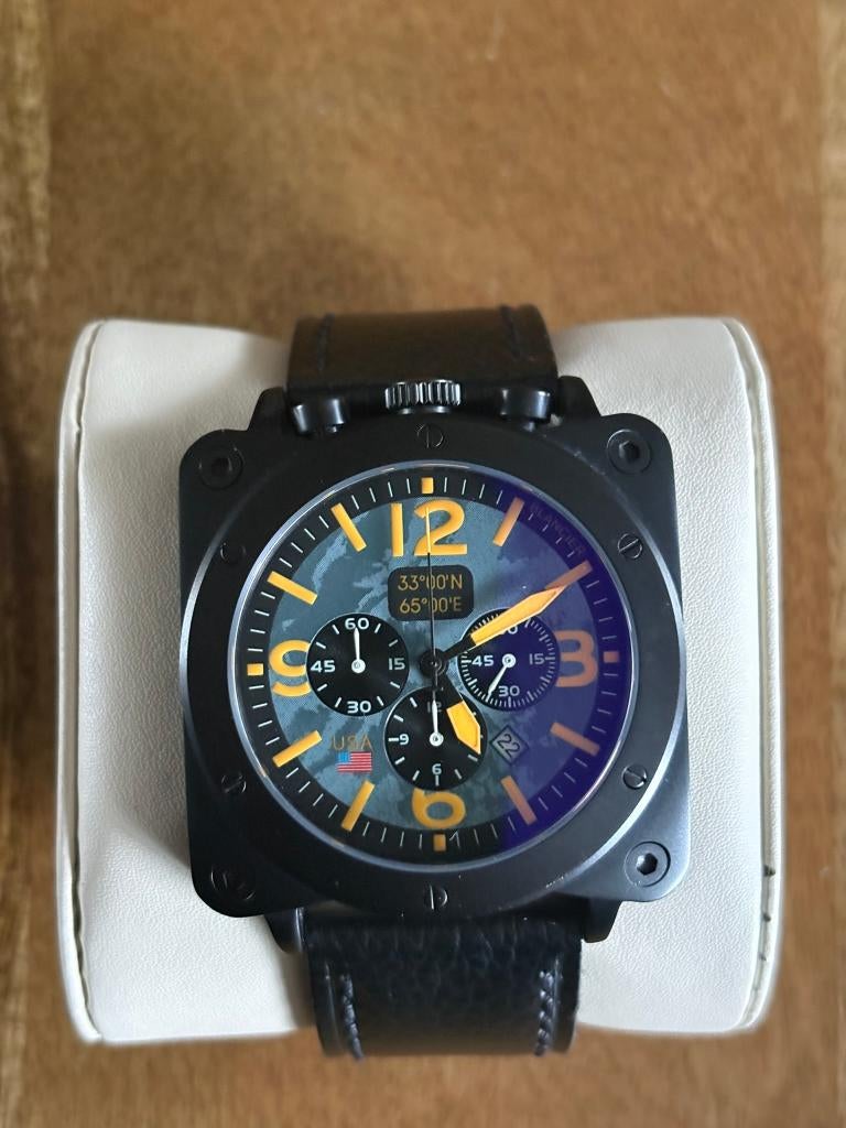 BLANCIER Series Desert Wolf USA Watch, Overige merken, Leer, Staal, Polshorloge