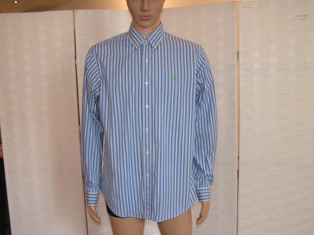 RALPH LAUREN overhemd,Mt  L topstaat, Kleding | Heren, Tweedehands, Ralph lauren, Blauw, Tweedehands