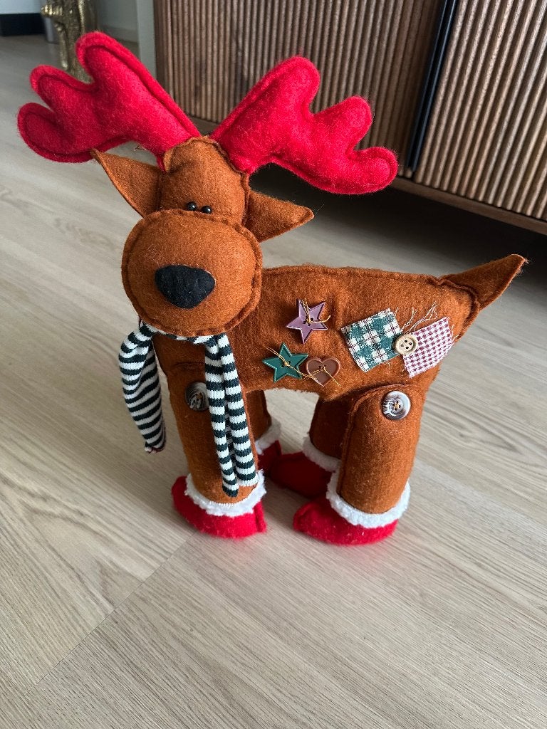kerst decoratie, rendier, Ophalen of Verzenden, Zo goed als nieuw