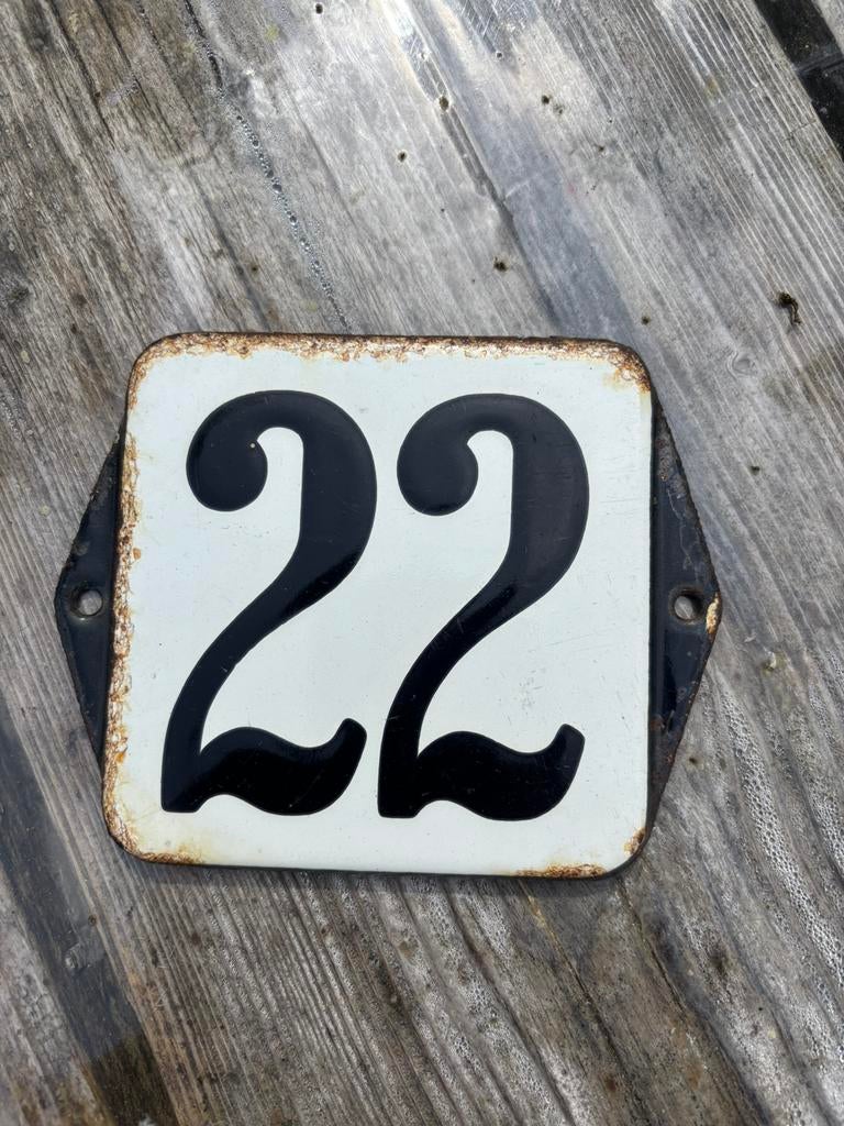 Oud Huisnummer 22, Ophalen of Verzenden