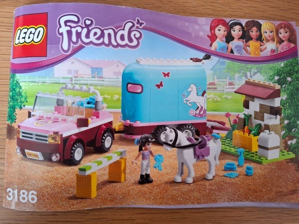 LEGO Friends set (setnummer 3186) - Emma's Paardentrailer, Lego, Friends, Ophalen of Verzenden, Zo goed als nieuw