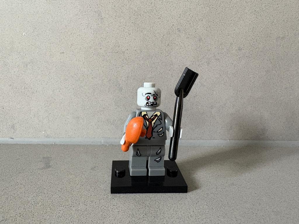 Lego minifigure col01-5 zombie, Compleet, Lego, Ophalen of Verzenden, Zo goed als nieuw