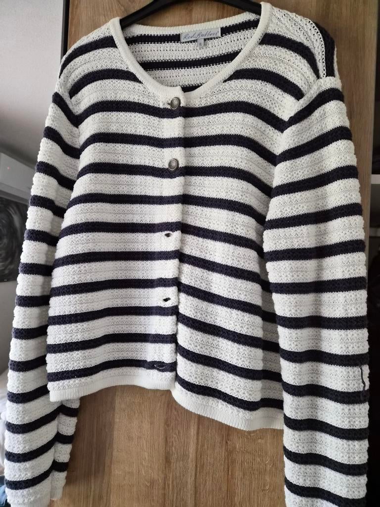 Gestreepte vest met knopen xl, Ophalen of Verzenden